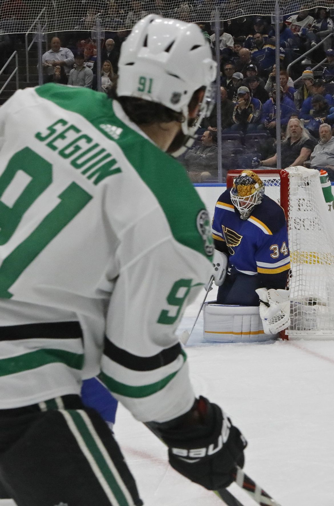 The Blues take on the Stars at Enterprise Center